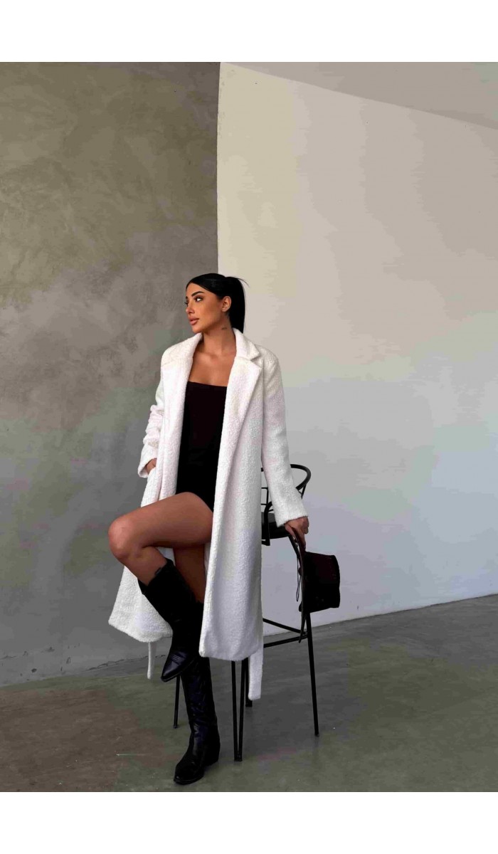 Bürümcük Kaban - Beyaz Bürümcük Kaban - Beyaz