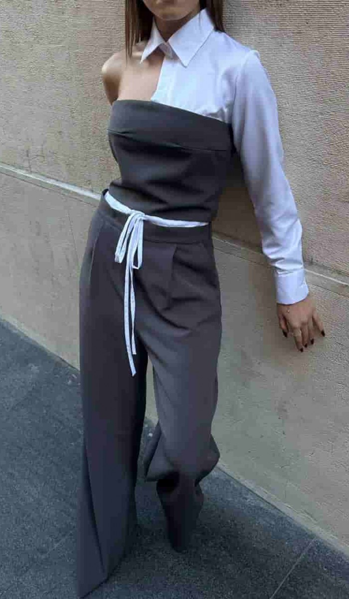 Gömlek Detay Takım 2506 - Antrasit