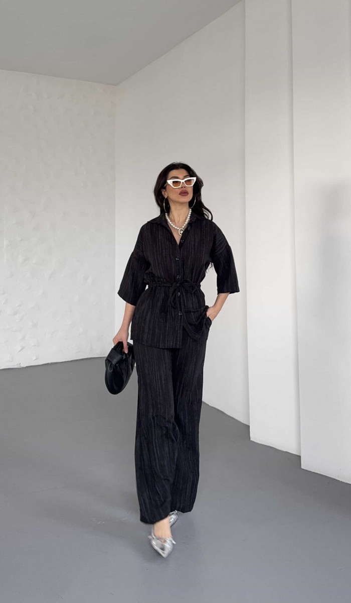 Gömlek Pantolon Takım 2516 - Siyah