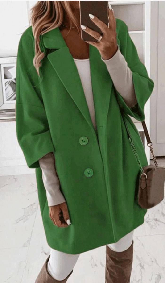 16808 Kaşe Kaban - Yeşil