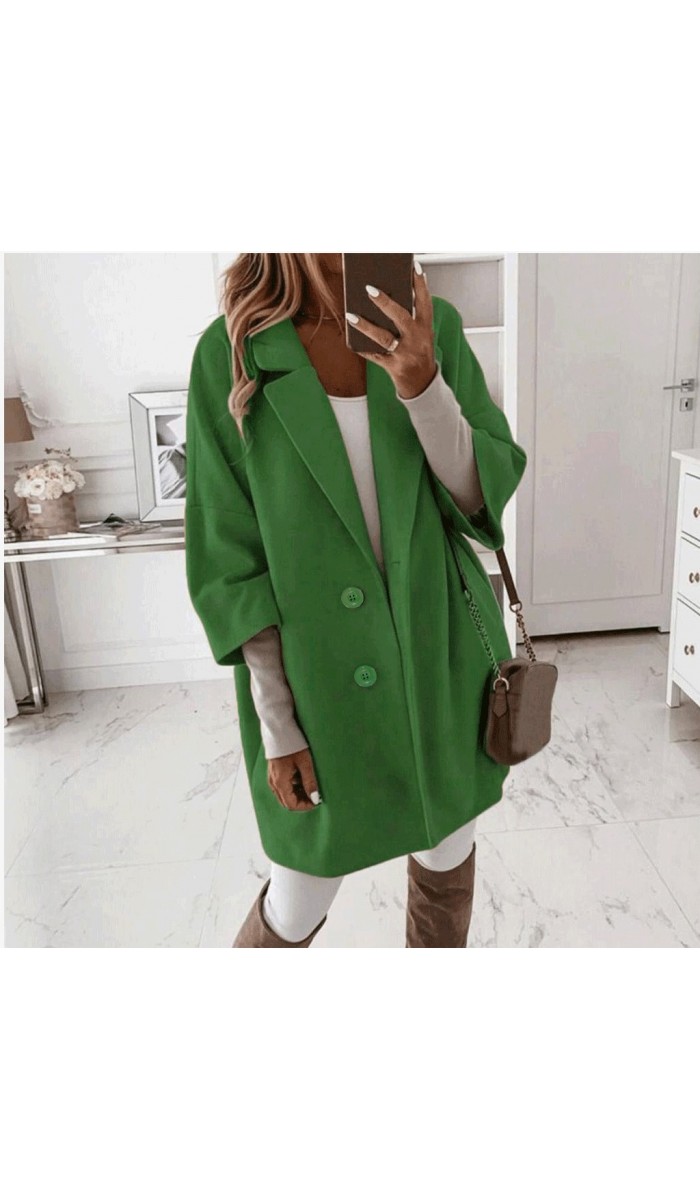 Kaşe Kaban - Yeşil Kaşe Kaban - Yeşil