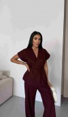 Yelek Takım - Bordo