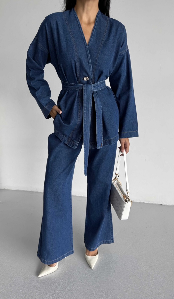 Kimono Kot Takım 1801 - Lacivert