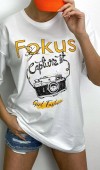Fokus T-Shirt - Beyaz
