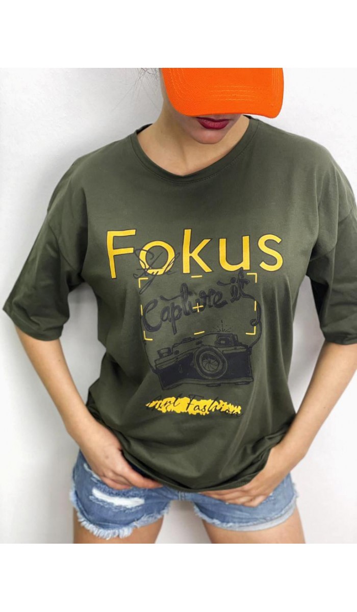 Fokus T-Shirt - Haki