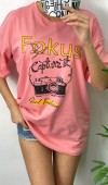 Fokus T-Shirt - Pembe