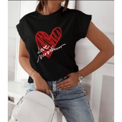 Kalpli T-Shirt - Siyah