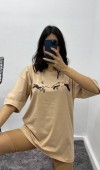 Kelebek T-Shirt - Bej