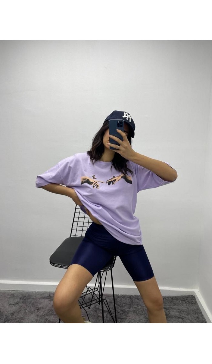Kelebek T-Shirt - Lila Kelebek T-Shirt - Lila