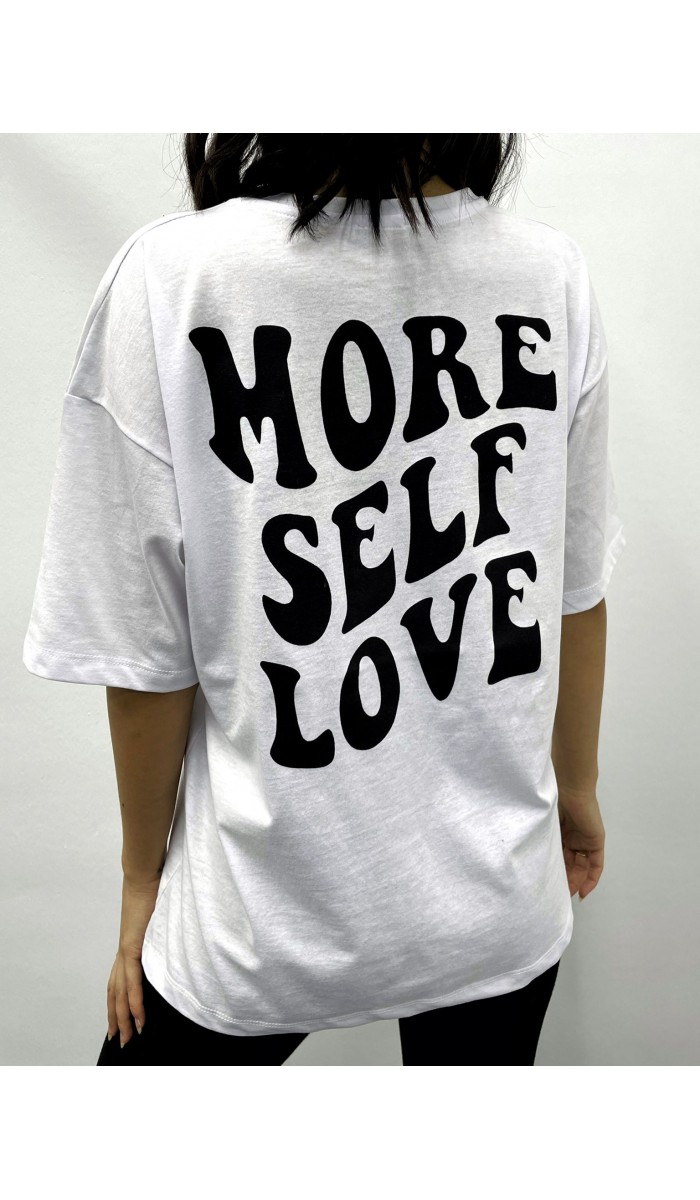 More Self T-Shirt - Beyaz