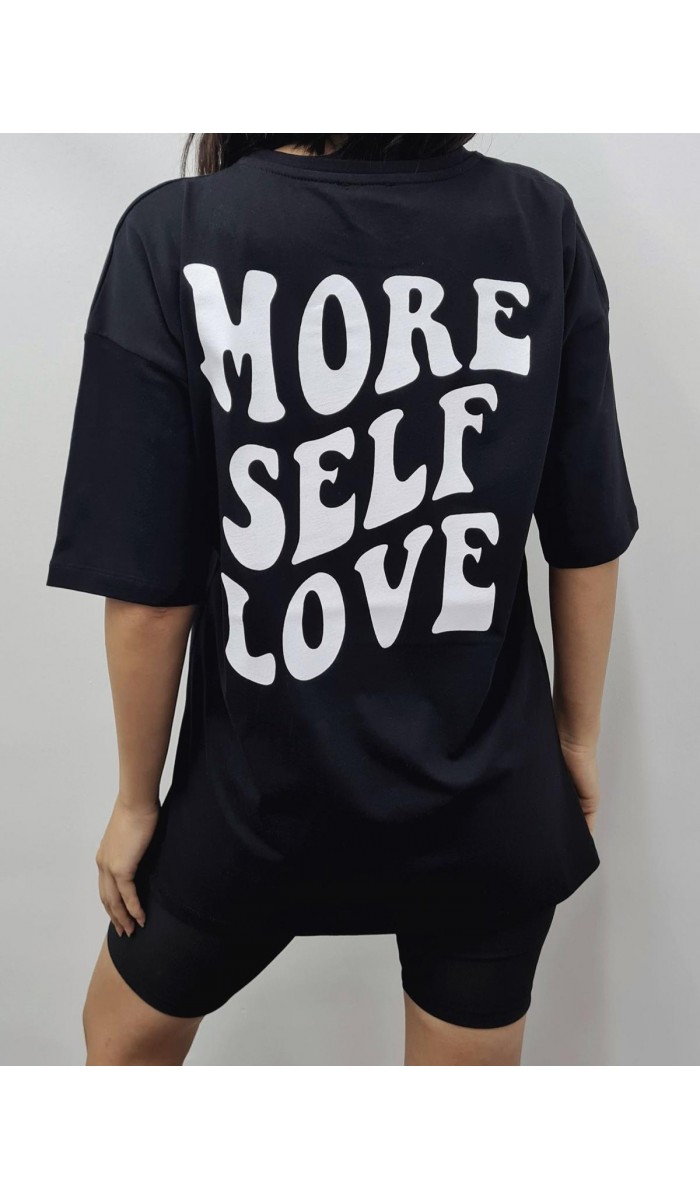 More Self T-Shirt - Siyah
