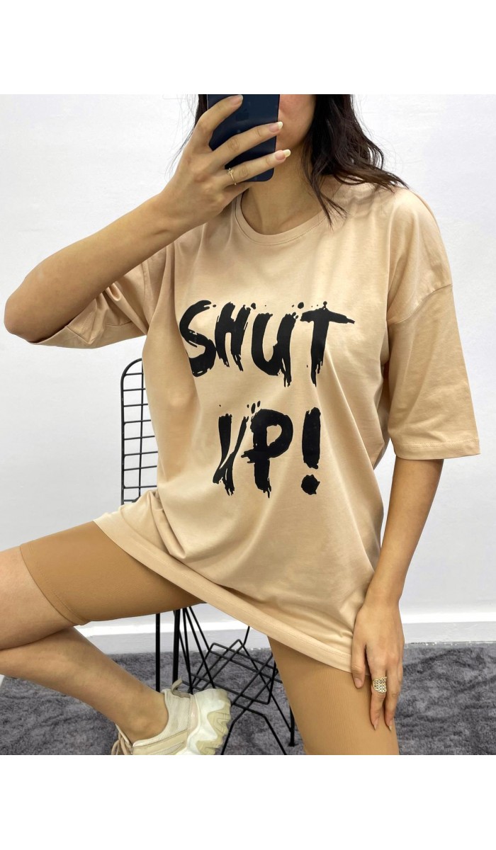 Shut T-Shirt - Bej