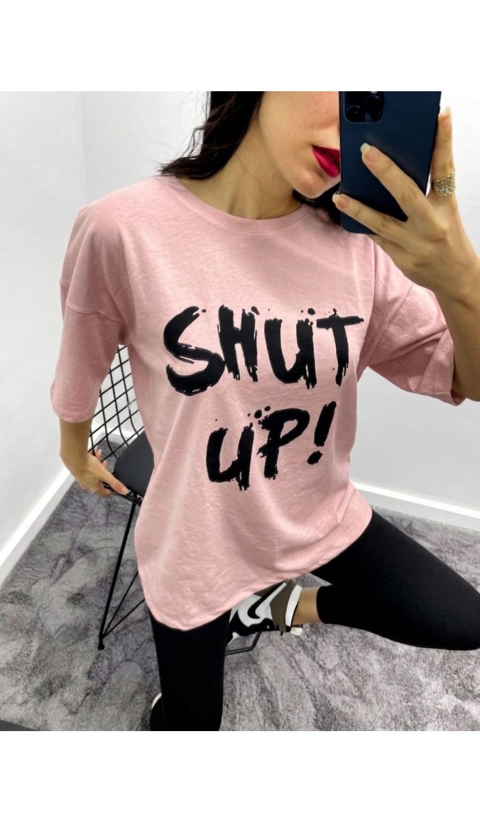 Shut T-Shirt - Pudra