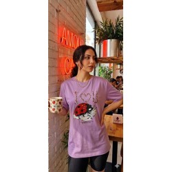 Uğur Böceği T-Shirt - Lila