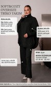 Soft&Cozy Oversize Triko Takım - Siyah