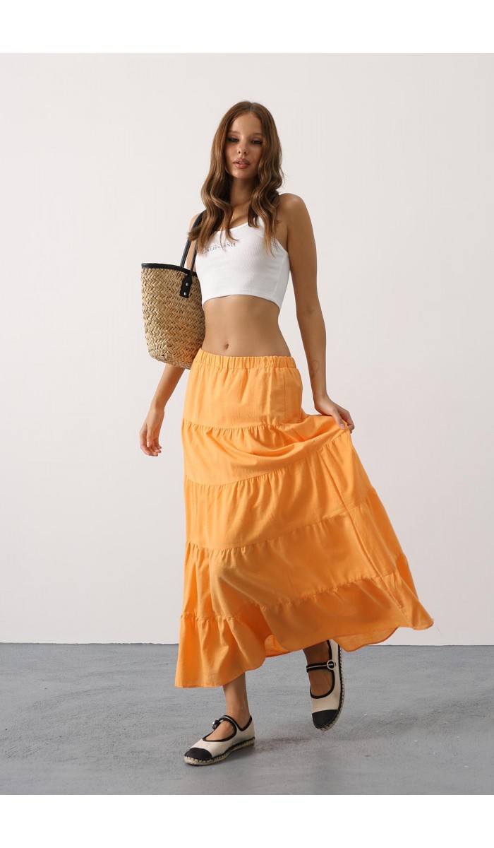 Kat Kat Keten Etek - Kavuniçi STD Kat Kat Keten Etek - Kavuniçi STD