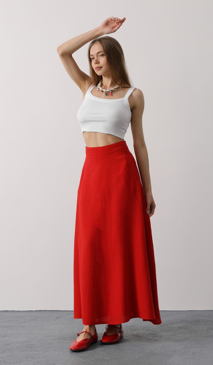 Keten Etek - Kırmızı STD