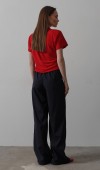 Beli Lastikli Bol Paça Pantolon - Lacivert STD rt20082