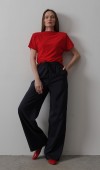 Beli Lastikli Bol Paça Pantolon - Lacivert STD rt20082