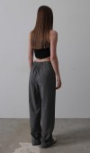 Beli Yarım Lastikli Palazzo Pantolon - Antrasit STD rt20125