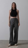 Beli Yarım Lastikli Palazzo Pantolon - Antrasit STD rt20125