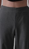 Beli Yarım Lastikli Palazzo Pantolon - Antrasit STD rt20125