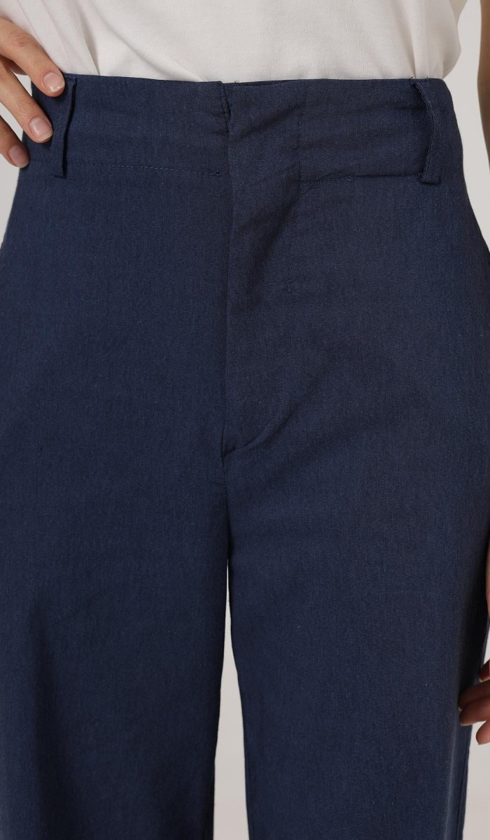 Duble Paça Pantolon - İndigo STD rt20581