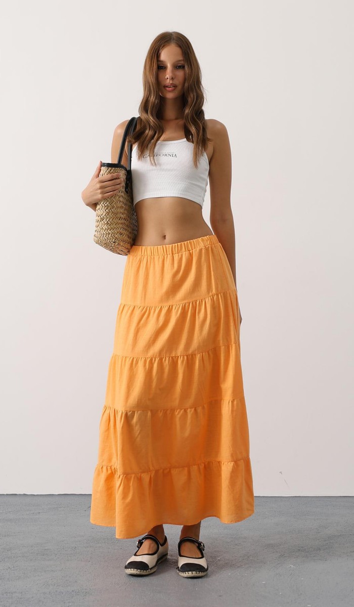 Kat Kat Keten Etek - Kavuniçi STD rt21062