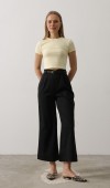 Kemer Pens Detaylı Pantolon - Siyah STD rt20106