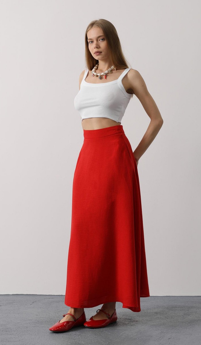 Keten Etek - Kırmızı STD rt20614