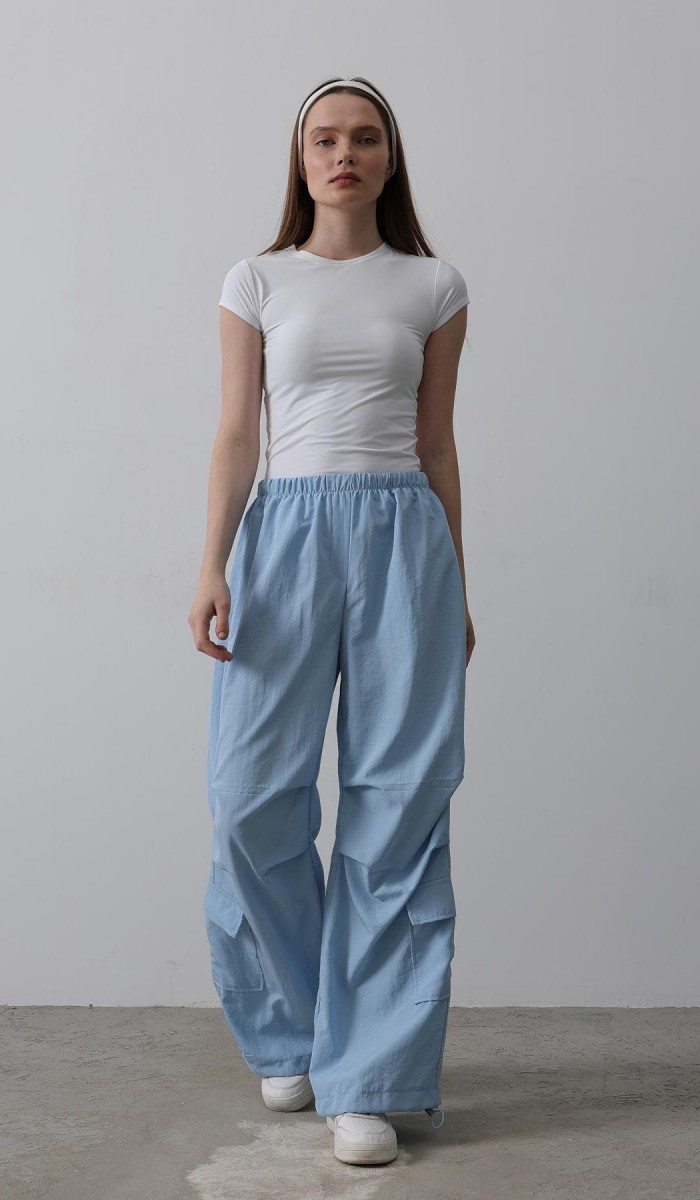 Paraşüt Cargo Pantolon - Mavi STD