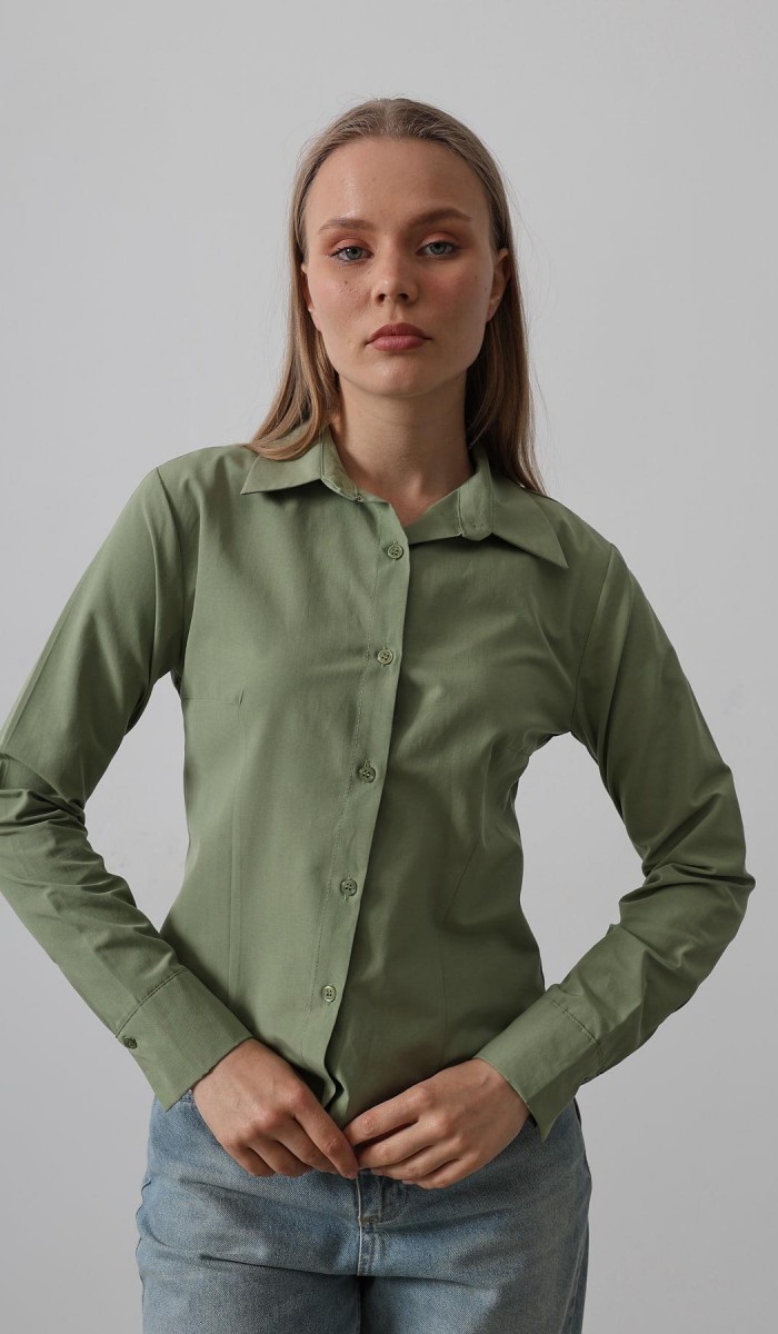 Basic Gömlek - Haki STD