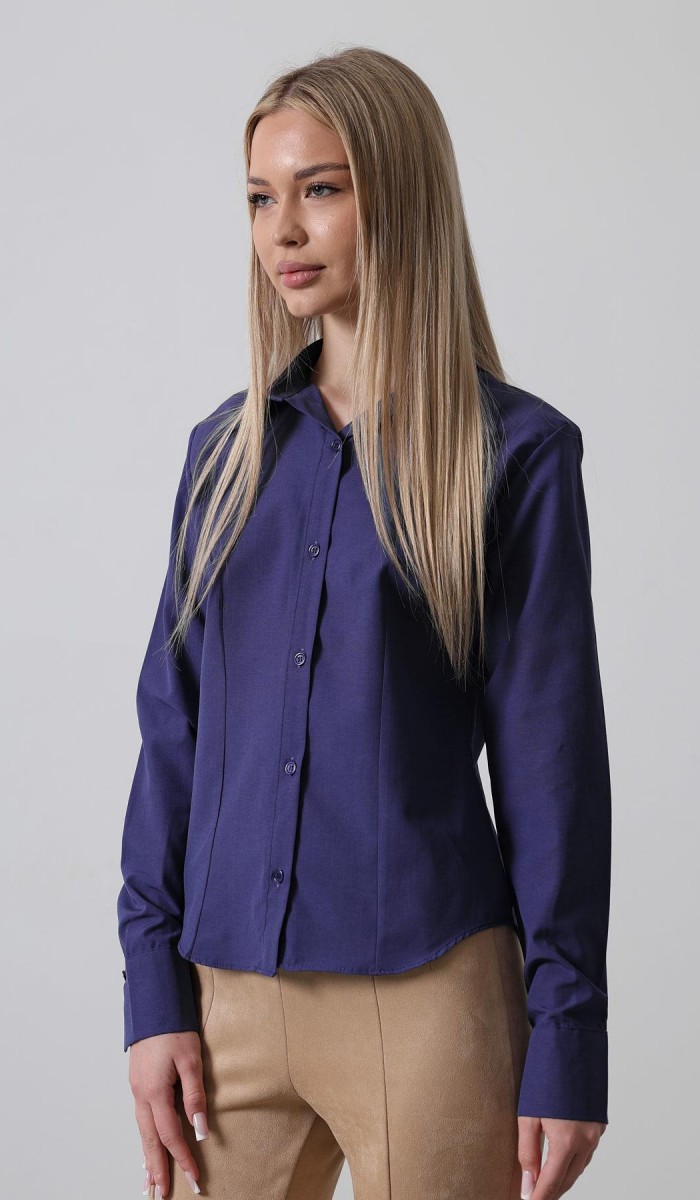 Basic Gömlek - Mor STD