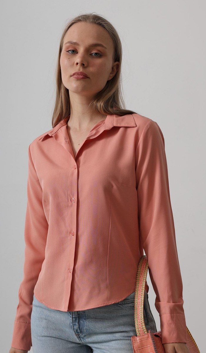 Basic Gömlek - Somon STD