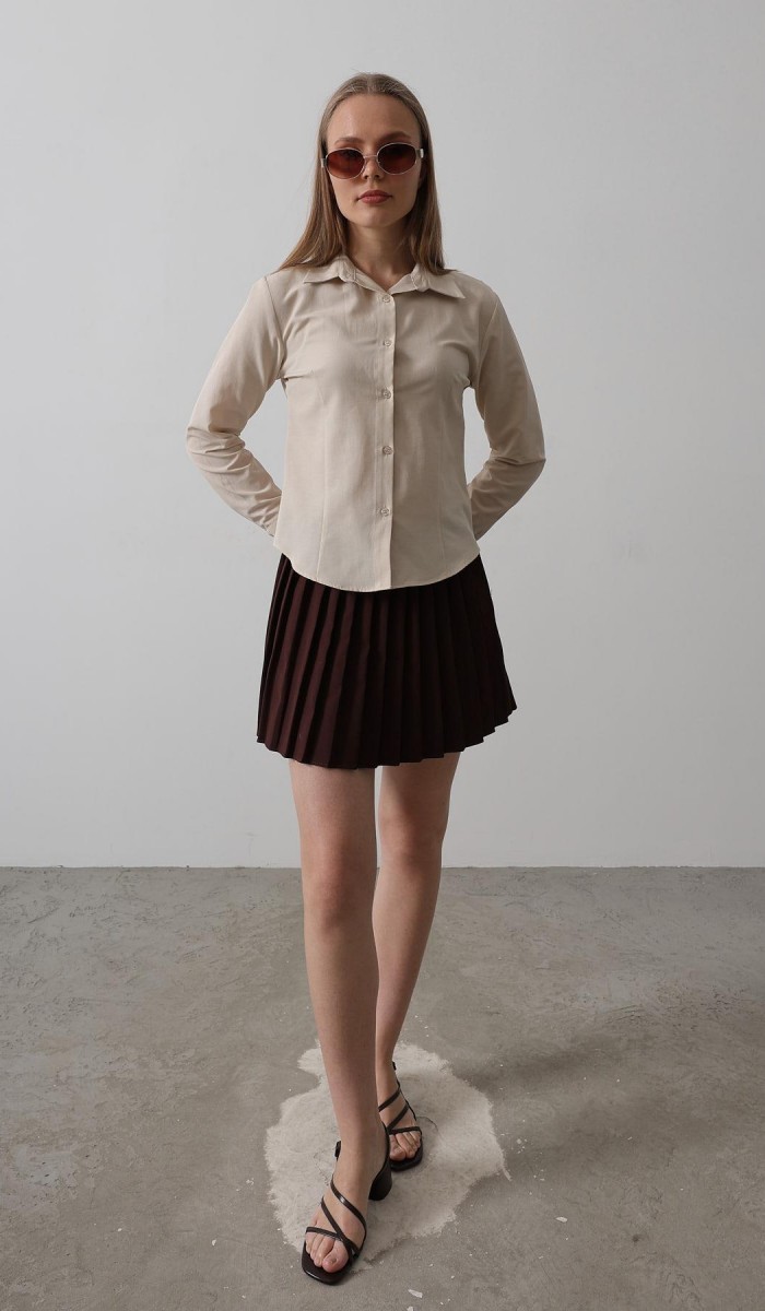 Basic Gömlek - Taş STD