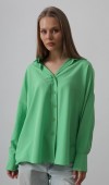 Geniş Manşet Detaylı Gömlek - A.Yeşil STD rt20173