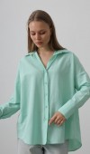 Geniş Manşet Detaylı Gömlek - Mint STD rt20167