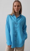 Geniş Manşet Detaylı Gömlek - Turkuaz STD rt20171