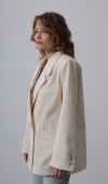 Oversize Blazer Ceket - Natür STD rt20262