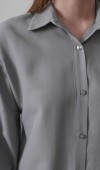 Uzun Kol Gömlek - Gri STD rt20163