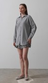Uzun Kol Gömlek - Gri STD rt20163