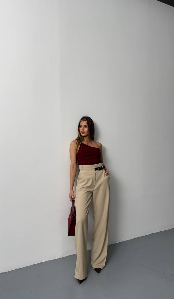 Kemer Detay Bol Paça Pantolon Kemer Detay Bol Paça Pantolon