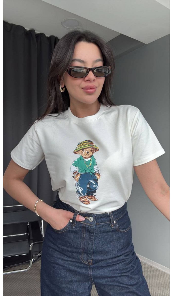 Sıfır Yaka Oversize T-shirt 