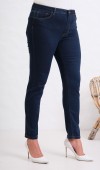 Yüksek Bel Dar Paça Battal Kesim Dark Blue Jean Pantolon Yüksek Bel Dar Paça Battal Kesim Dark Blue Jean Pantolon