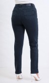 Yüksek Bel Battal Kesim Boru Paça Blue Black Jean Pantolon Yüksek Bel Battal Kesim Boru Paça Blue Black Jean Pantolon