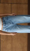 Yüksek Bel Baloon Kalıp Light Blue Jean Pantolon