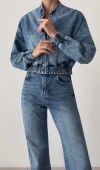 Fermuarlı Bel .lastikli Blue Bomber Jean Fermuarlı Bel .lastikli Blue Bomber Jean