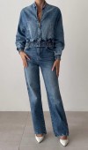 Fermuarlı Bel .lastikli Blue Bomber Jean