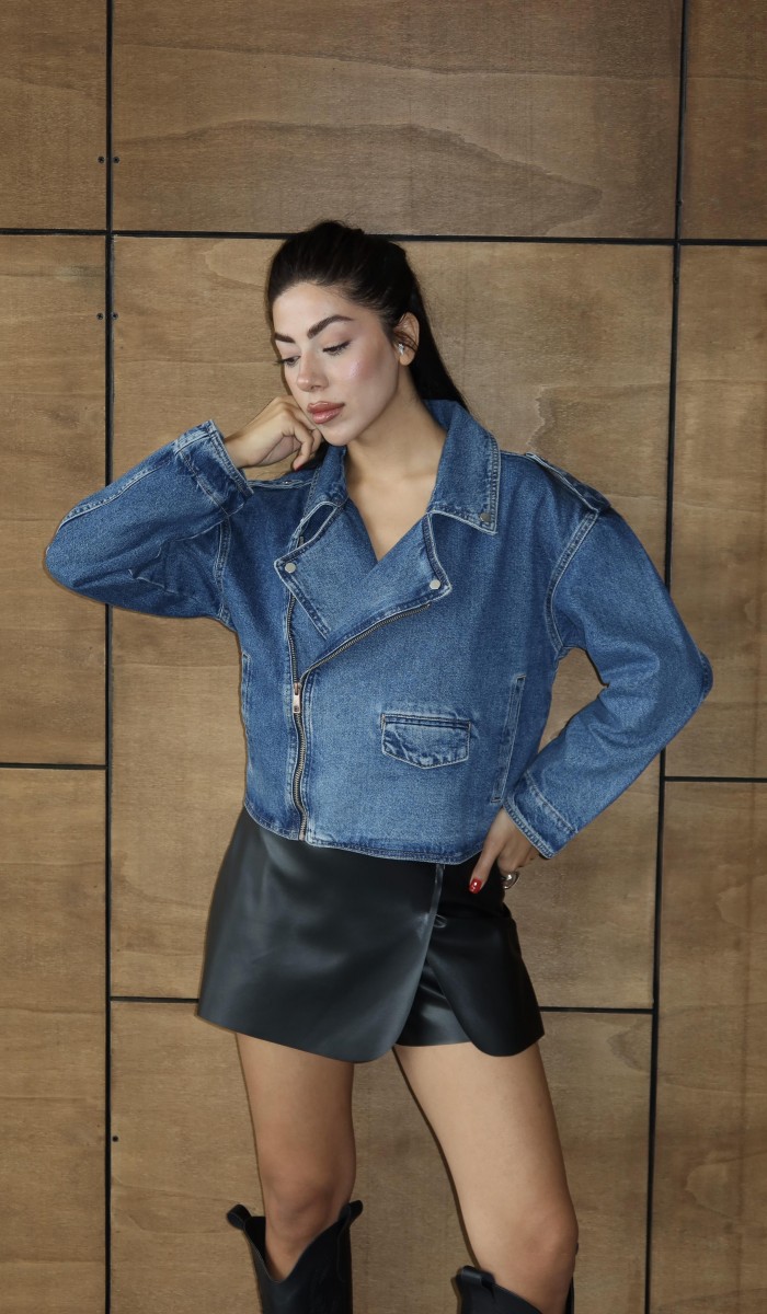 Kadın Blue Denim Ceket Kadın Blue Denim Ceket