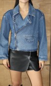 Kadın Blue Denim Ceket